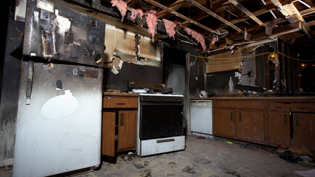 Burn Out House - fire damage restoration