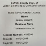 Suffolk County Home Improvement License